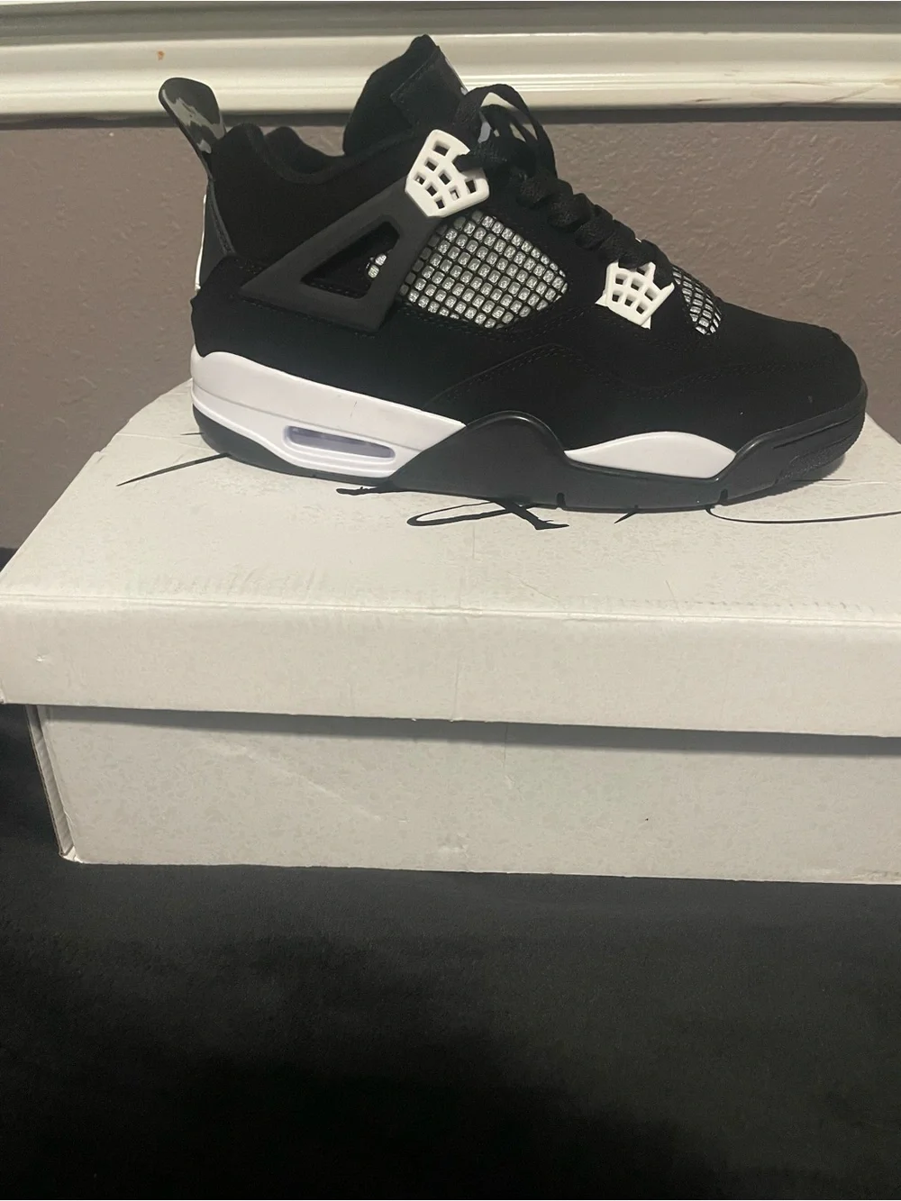 Jordan Black and White Retro Sneaker